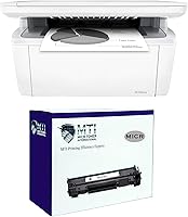 Vista 1 de MICR Toner International M140we Laser Wireless Black & White Check Printer Bundle con cartucho MICR modificado OEM W1410A Starter (2 artículos)