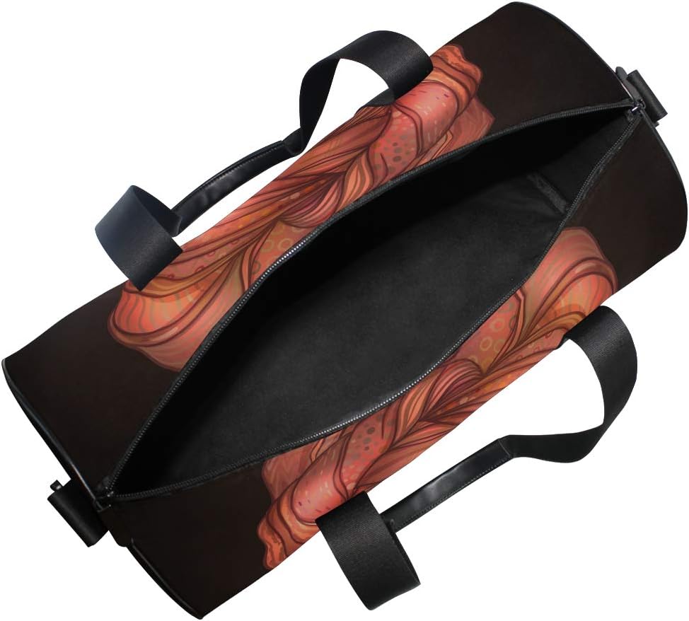 African Pretty Girl Sports Luggage Travel Duffle Bag Gym Luggage with Tote for Men and Women… - Image 5