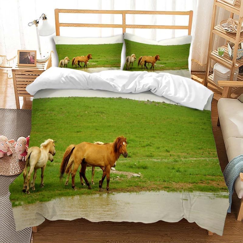 Parure de lit 200x200 cheval pour transformer l'ambiance de votre chambre à coucher