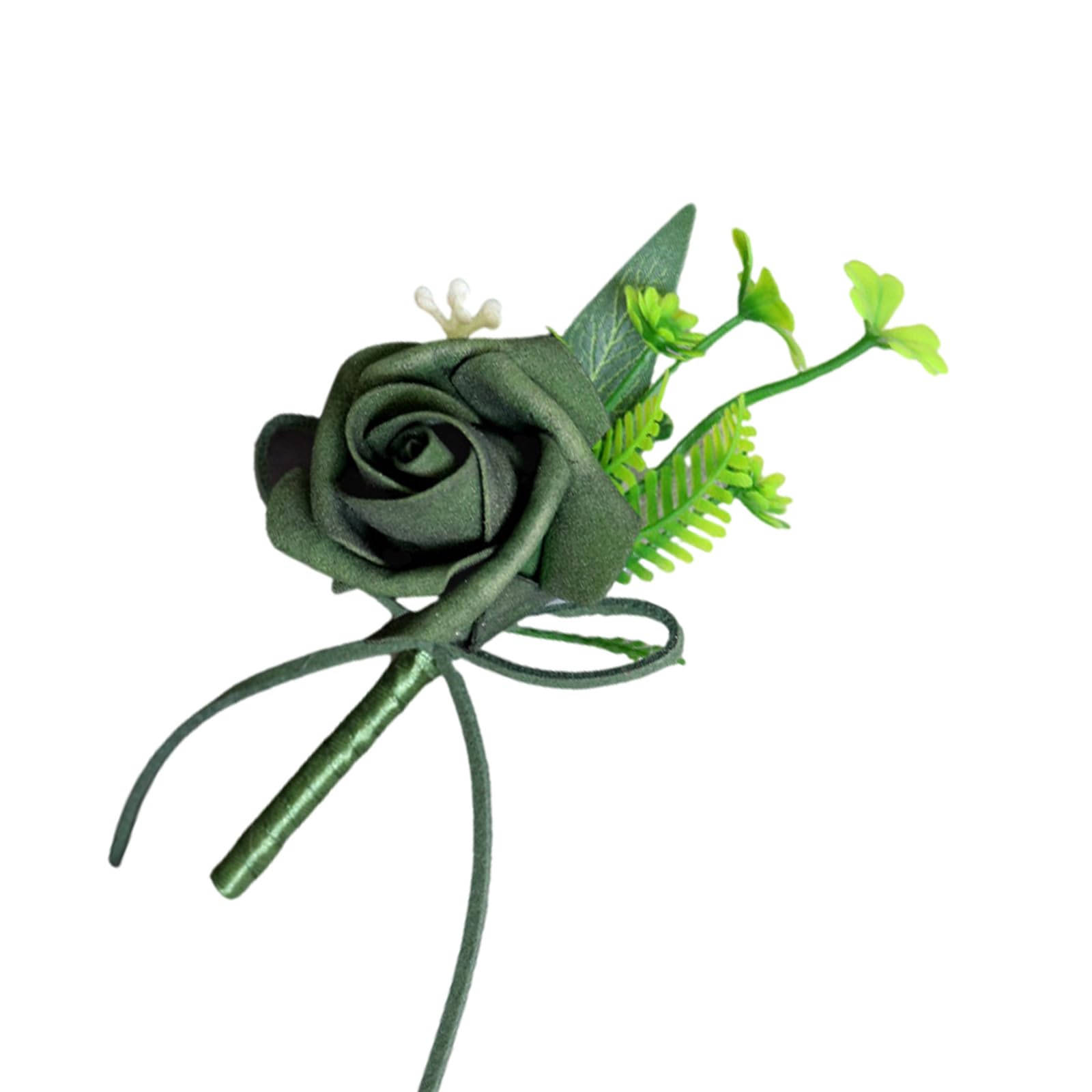 JSGHGDF Corsage Boutonniere Soft Corsage Flower Artificial Flower Boutonnieres for Bridal & Banquets Artificial Groom Boutonniere Silk Rose