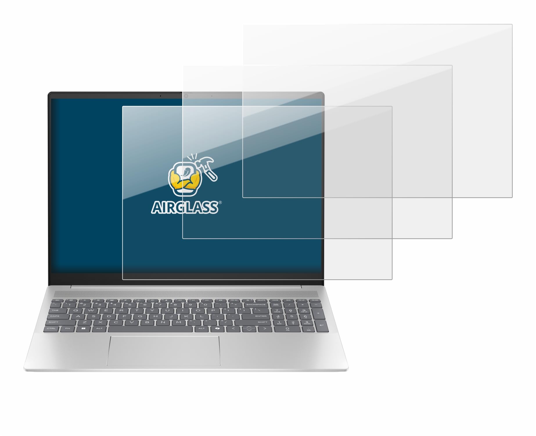 BROTECT Protector Pantalla Cristal para HP Pavilion 16-ag0xxx Protector Vidrio (3 Unidades) - [Dureza 9H, Anti-Arañazos]