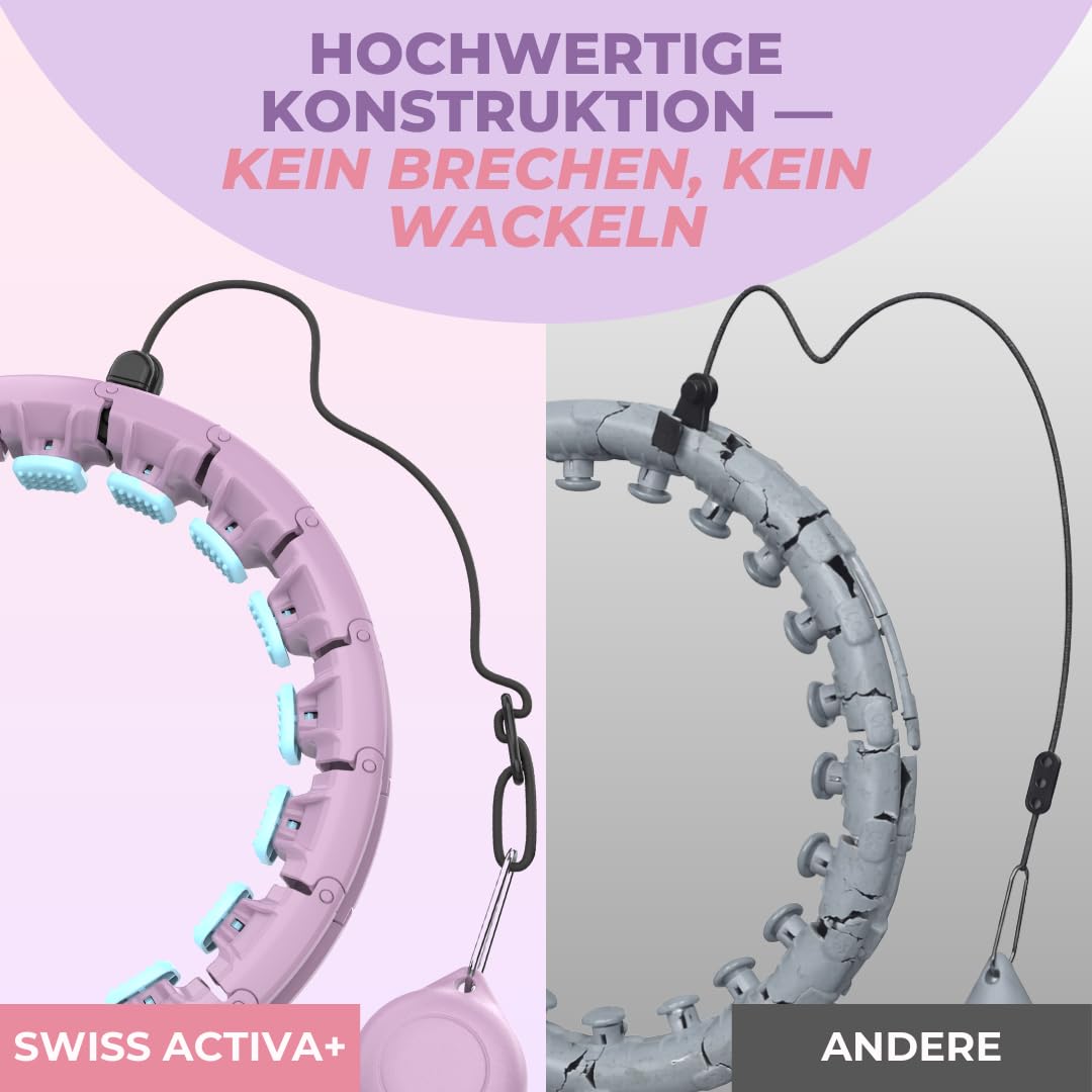 Swiss Activa+ S2 XXL Smart Hula-Hoop für Erwachsene