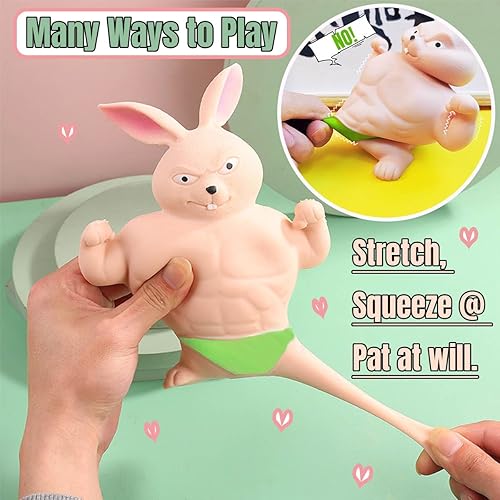 Miniatura 4 de Divertidos juguetes de liberación y descomprimir, figura de animal elástica y juguete para aliviar el estrés para adultos y adultos, sensorial para