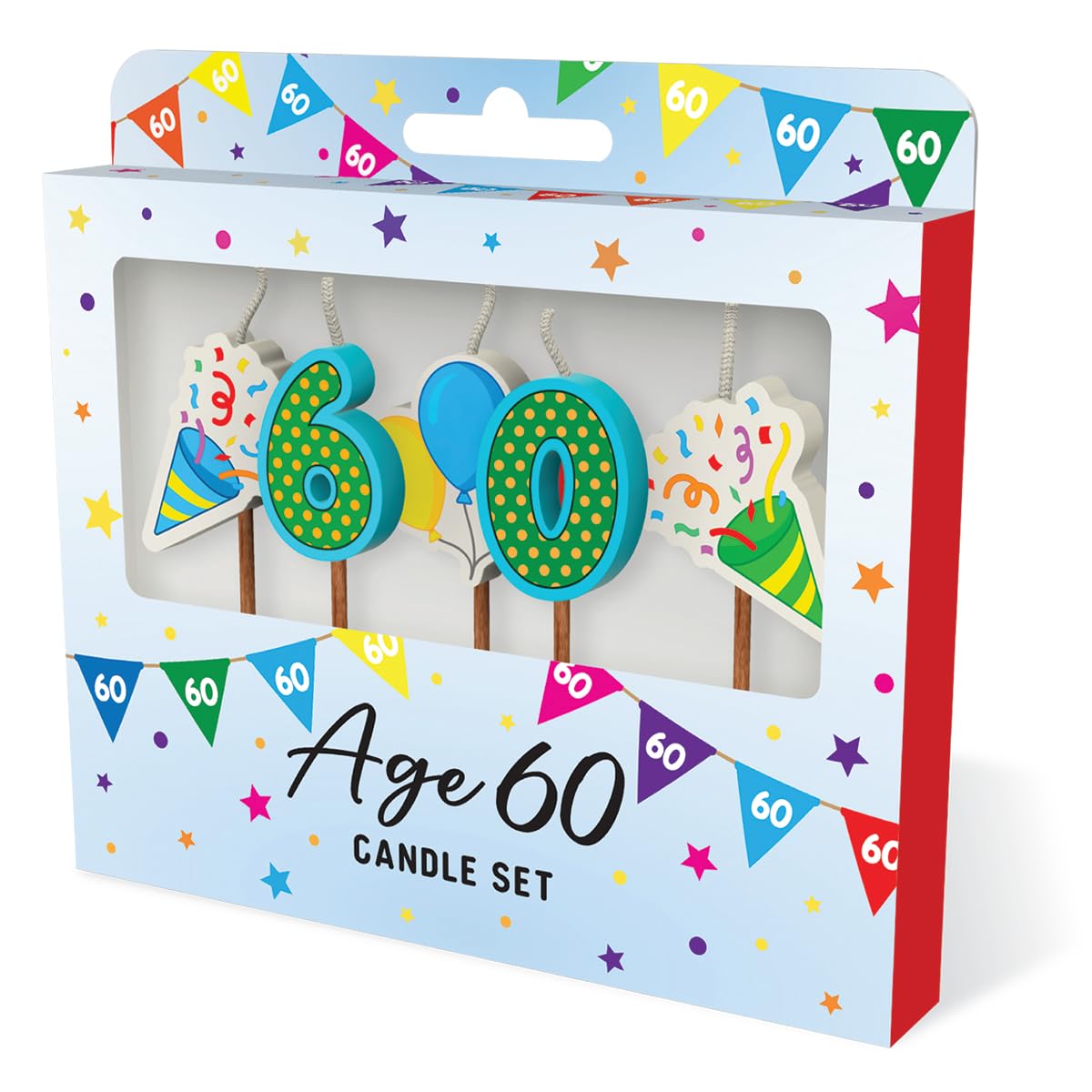 Global Journey Gifts Birthday Cake Celebration Personalised Number Candle Set (Number 70)