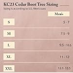 FootFitter Men’s Cedar Sneaker & Boot Trees, Adjustable Split Toe Shaper - Image 6