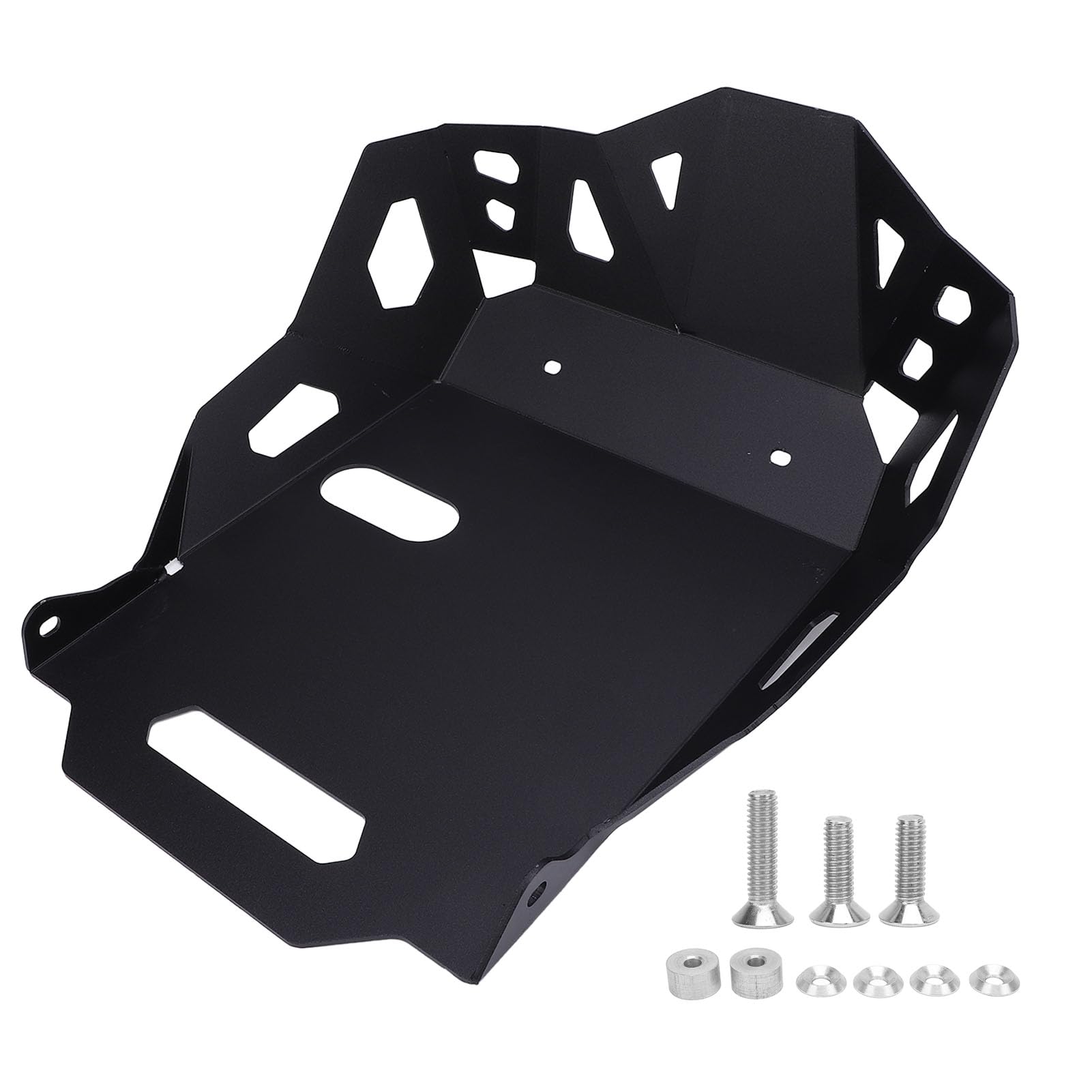Płyta Osłaniająca Silnik Motocykla Skuteczna Ochrona Osłona Podwozia Silnika ze Stopu Aluminium Płyty Osłaniające Czarne dla 800DE 2023 do 2024 (BLACK)
