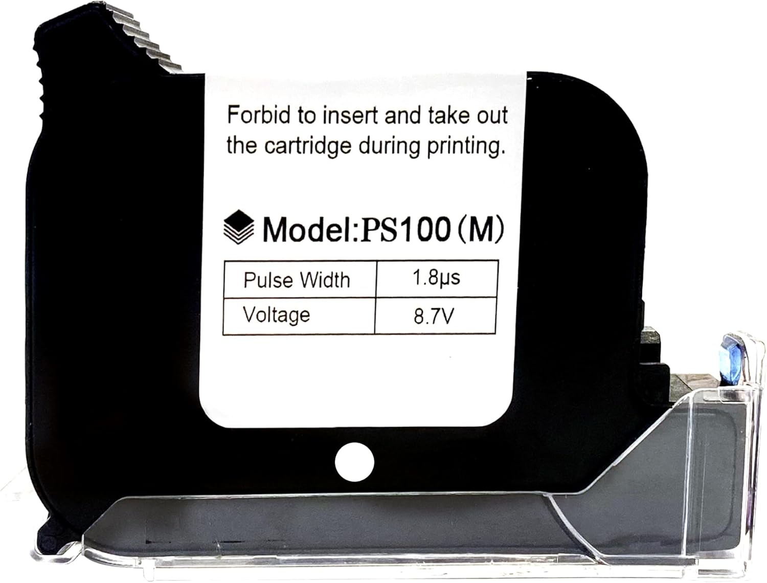 Phezer Original Quick Dry Solvent Ink Cartridge Replacement PS100 Handheld Inkjet Printer and Mini Inkjet Printer, Compatible for 0.5 inch/12.7mm Printer Gun (White, 1 Pcs, Pigment-Based, 42ml)