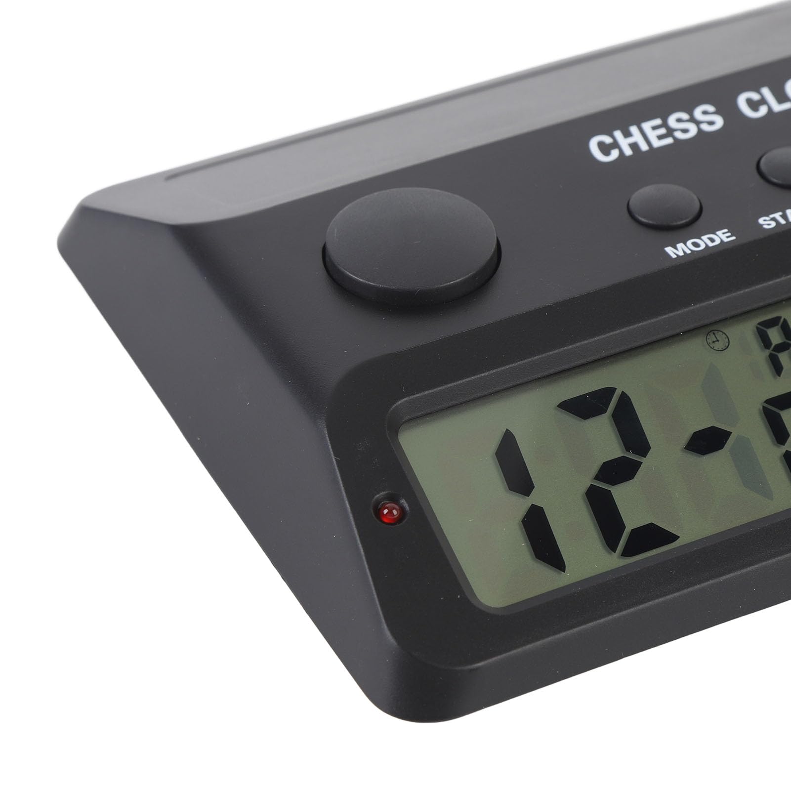 Cryfokt Schachuhr, 12-Stunden-Anzeige, Bonuszeit, Alarmfunktion, Schach-Timer, Turnier-Schachuhr mit Tragbarem Design für Chinesische Weiqi-Brettspiele, Elektronischer Timer
