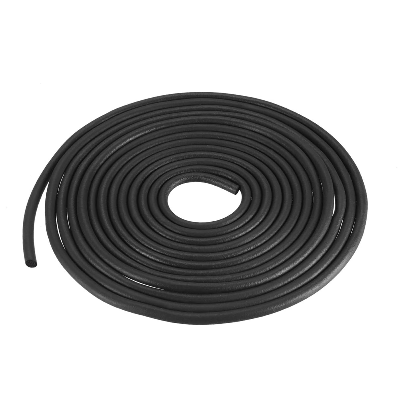 DTGN 3mm x 10meters(DXL) Foam Rubber Weather Seal Strip - 1Pack - Good for DIY Furniture - Round EPDM Foam Rubber Weather Stripping - Black