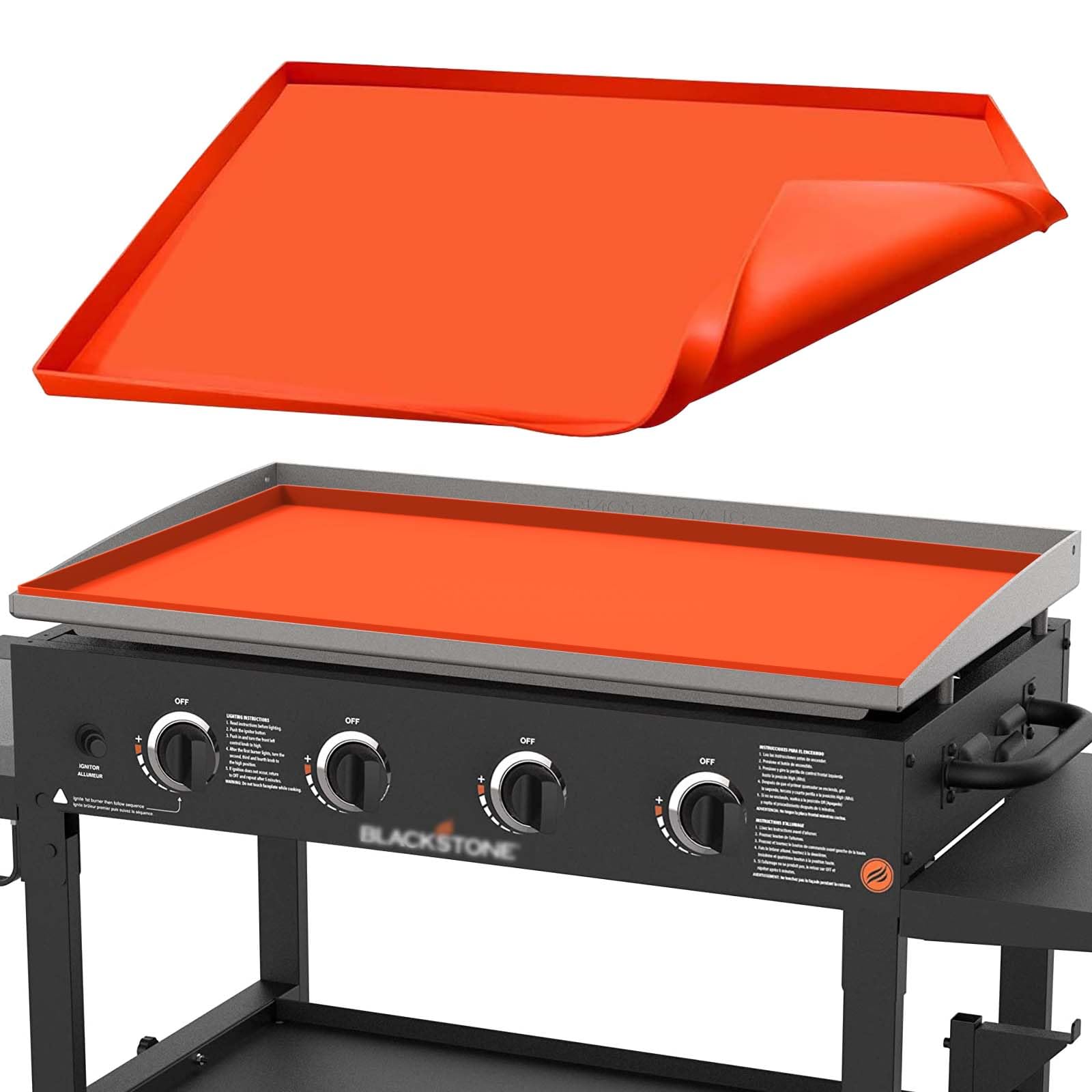 MBYLOEBA Griddle Cover Mat for Blackstone 36 Inch Griddle Accessories, Heavy Duty Food Grade Silicone Griddle Cover, Food Grade Silicone Grill Mat (