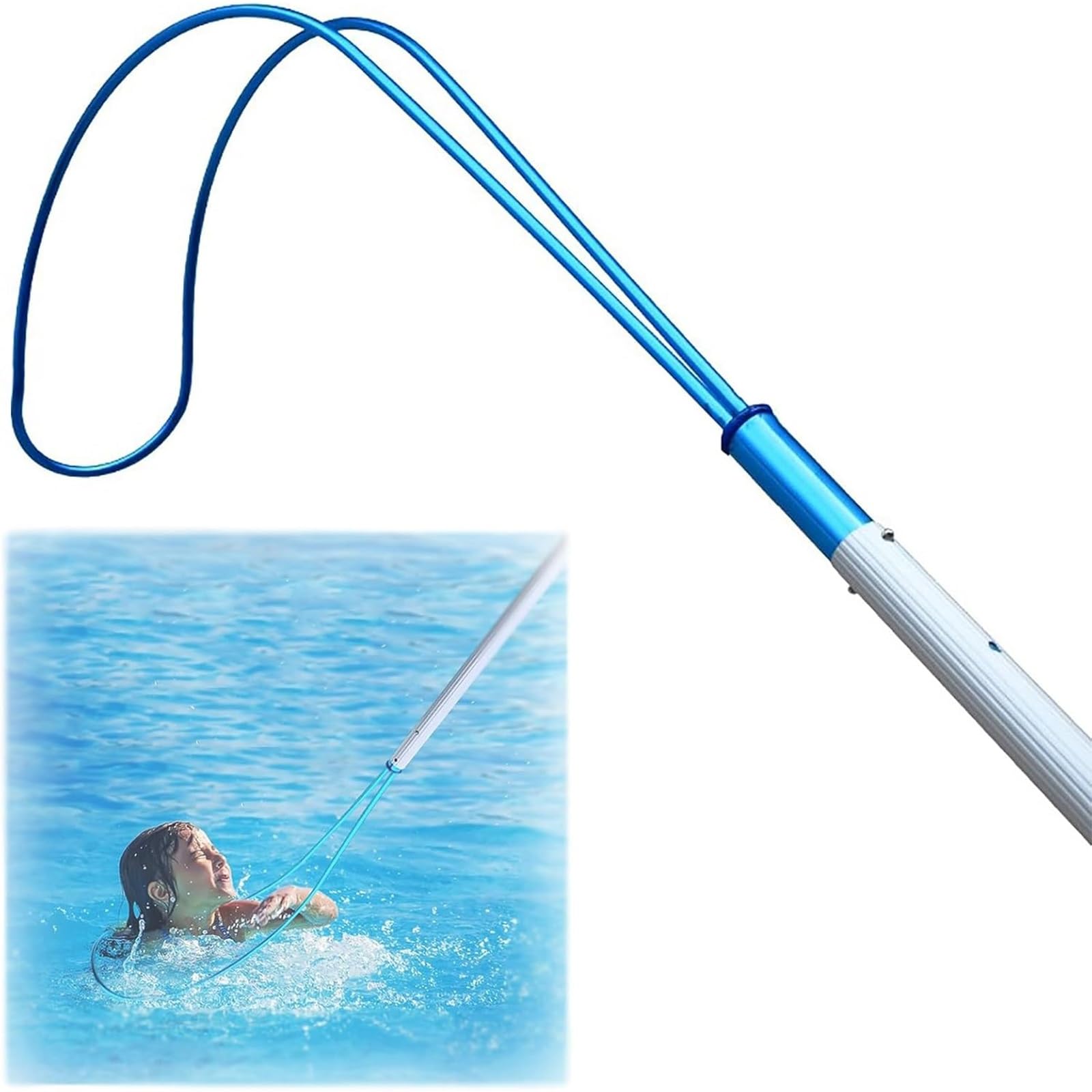 Gancho de rescate para entrenamiento de socorristas y prevención en piscinas comunitarias