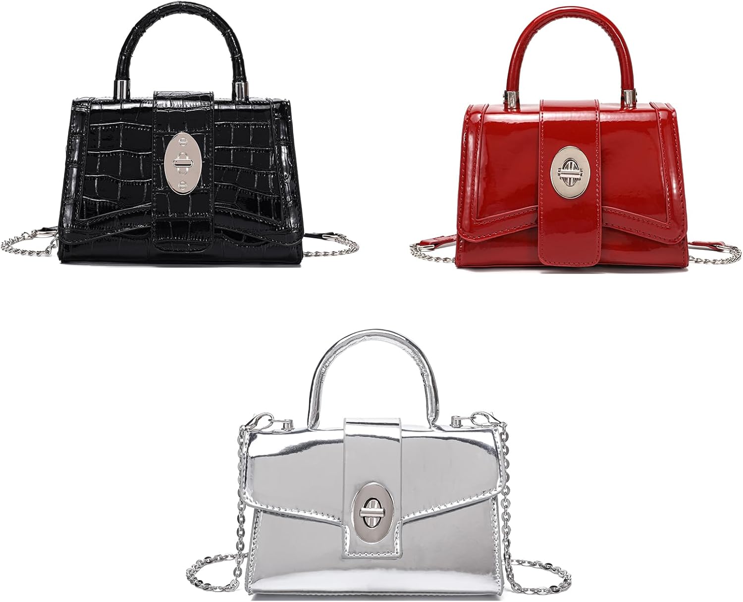 JHVYF Women Small Crossbody Bags Shoulder Bag Classic Satchel Handbags Ladies Cute Purses - Image 2