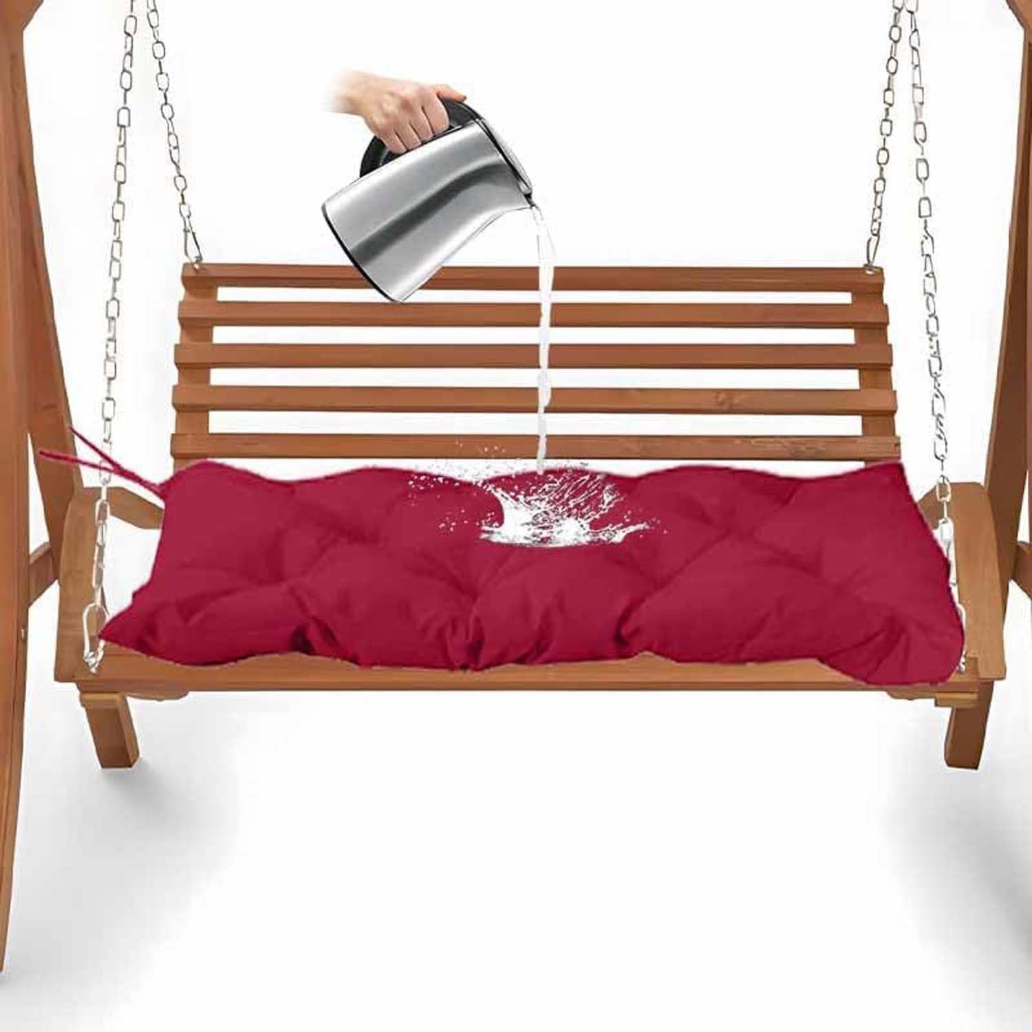 Cuscini Per Mobili da Giardino, Cuscini per Panca 130x50cm, Cuscino Antiscivolo Per Sedia A Dondolo Cuscini per Panca da Esterno/Interno Lavabile(H)