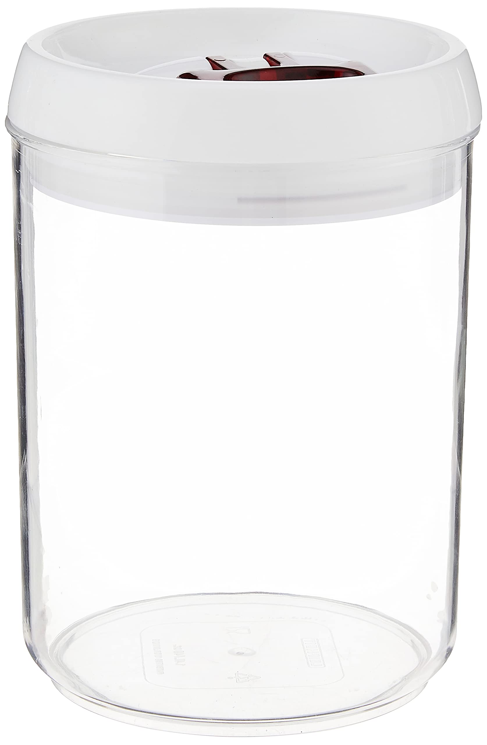 Leifheit Fresh & Easy Storage Box, White/Red/Transparent, 1.4 Litre