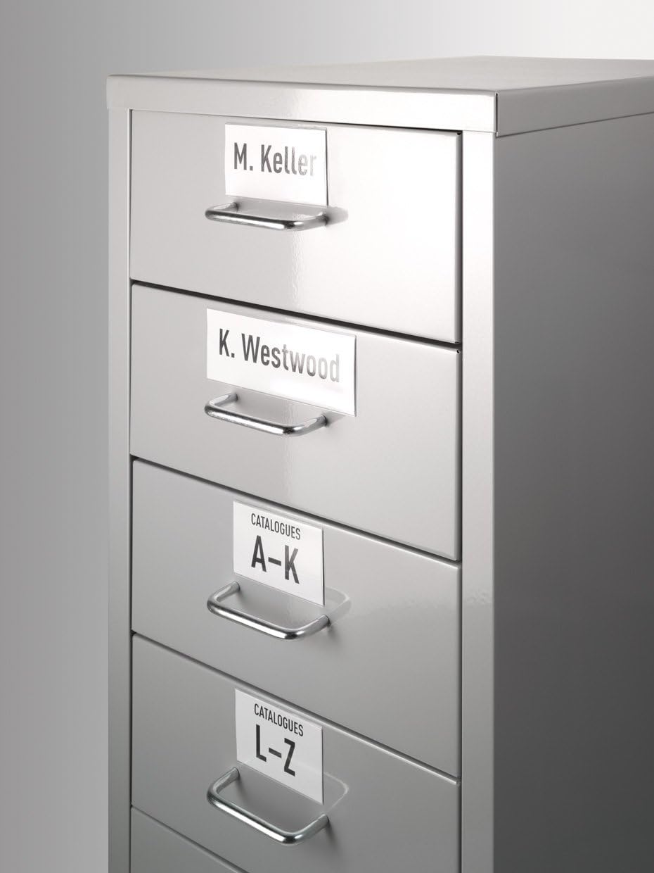 Durable Schildfix 803019 Label Holders with Blank Inserts 200 x 30 mm Pack of 5