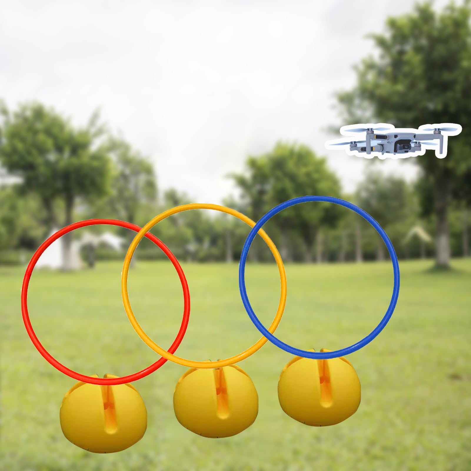 Drone tor Przeszkód Zestaw do Treningu Torów Przeszkód FPV dla Początkujących Dronów, Profesjonalny Dron do Omijania Przeszkód w Wyścigach Freestyle(Diameter 40cm (15 3/4"))