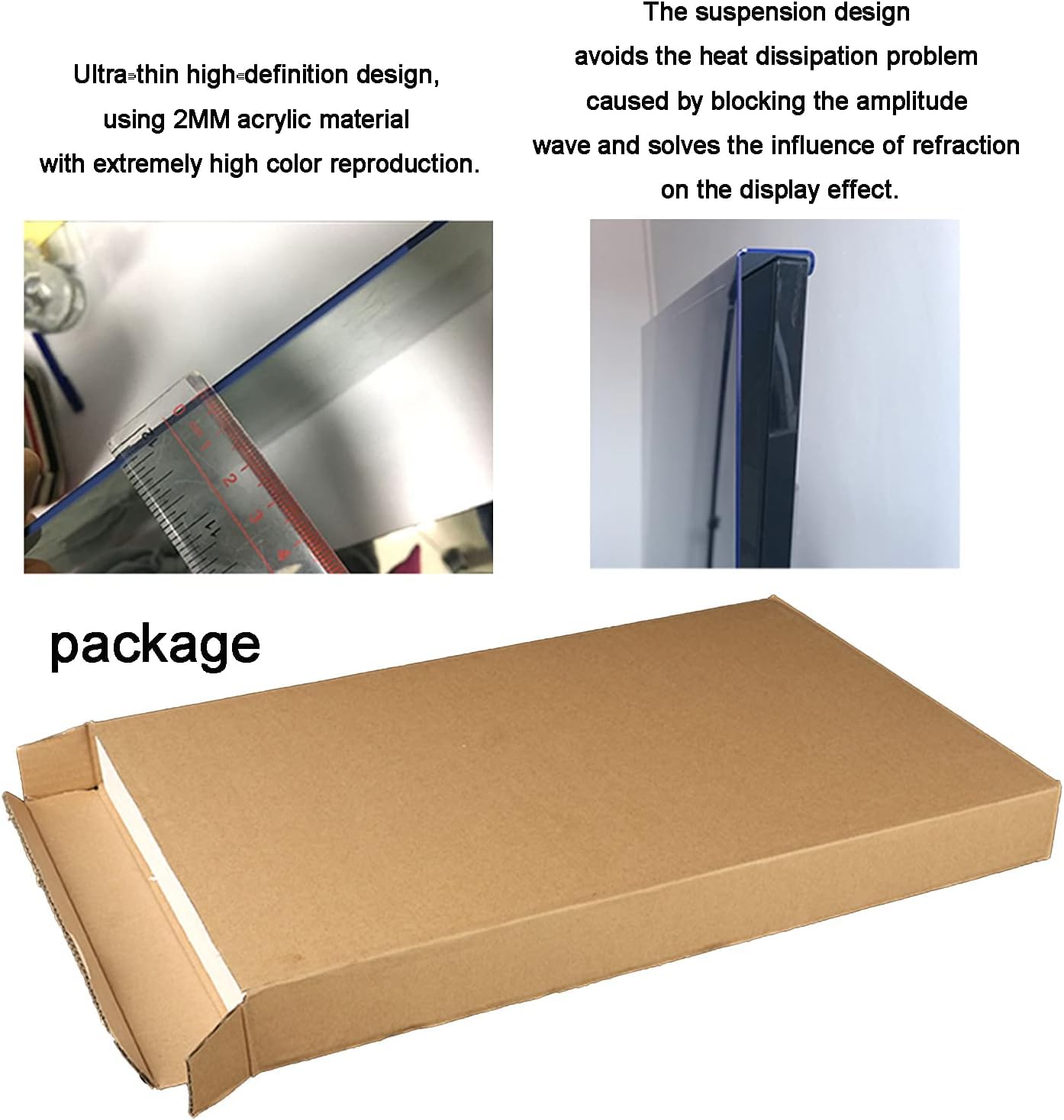 Filtro de pantalla de privacidad para computadora, película protectora de reducción de luz azul para pantallas de 17 a 32 pulgadas, soporte colgante para mayor seguridad