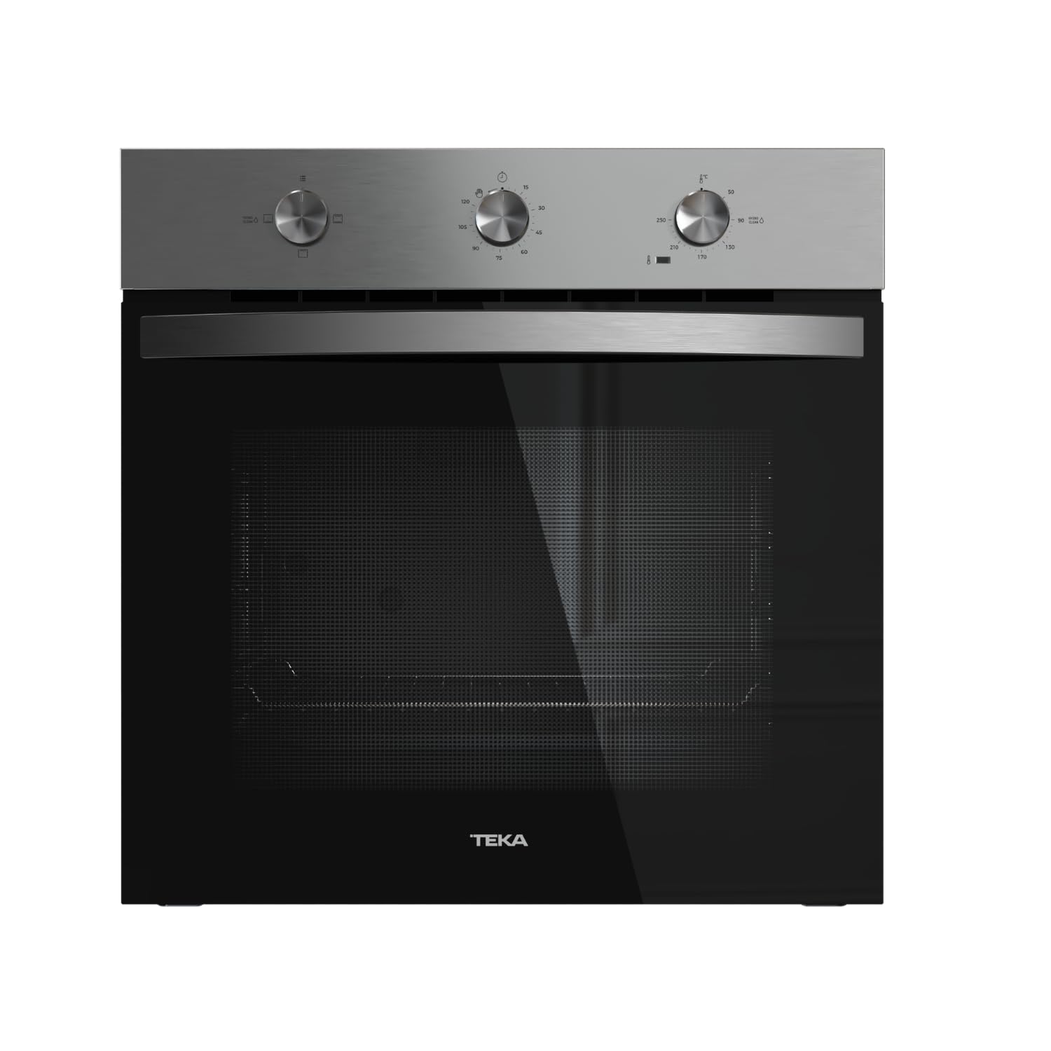 TEKA Horno Convencional 60cm Sistema HydroClean, ThermoSeal, Esmalte BrightClean, 3 Funciones Cocción, Bandeja Profunda, Modelo NEO HBB 5350 SS