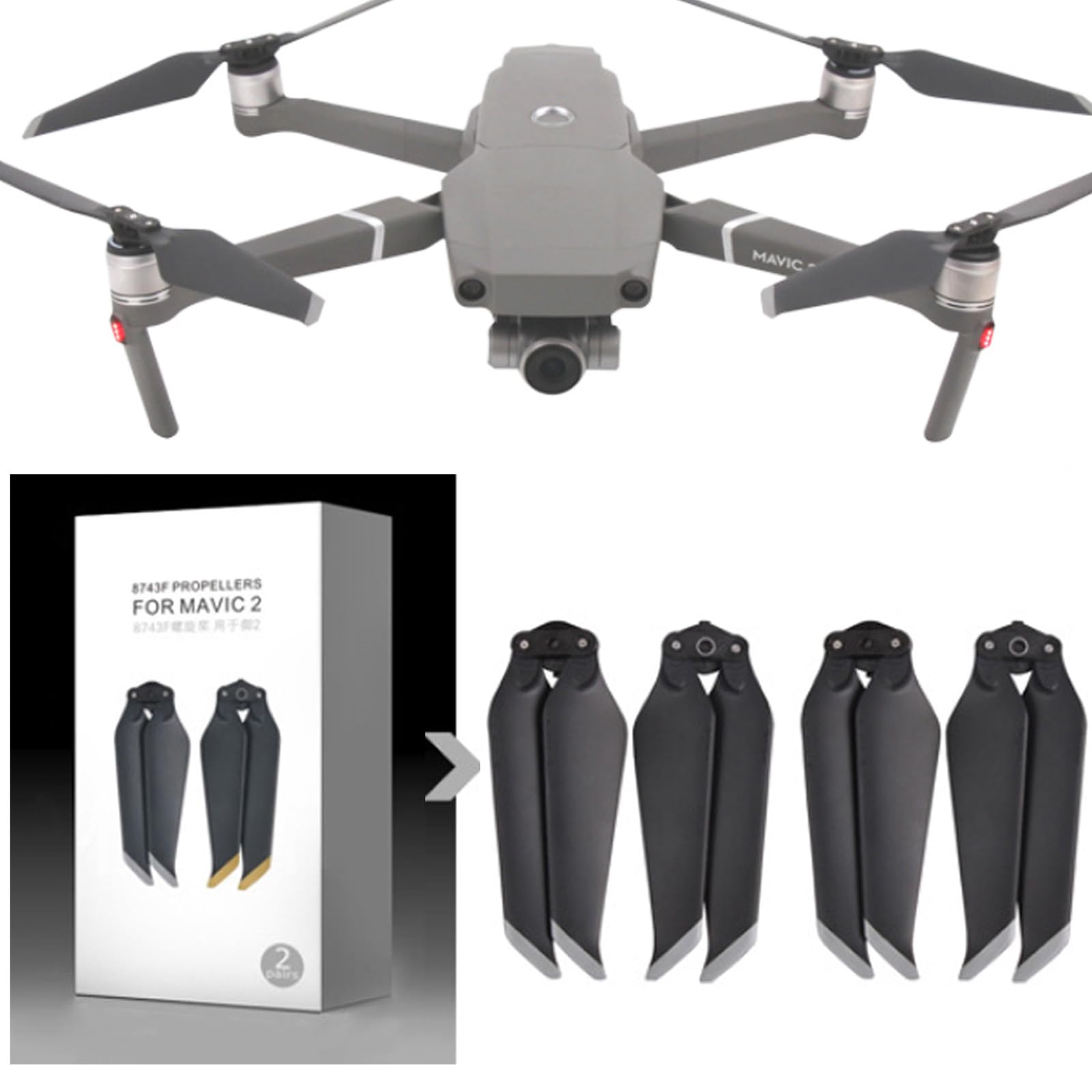Amazon.co.jp: Honbobo DJI Mavic 2 Pro/Mavic 2 Zoom対応低ノイズ 