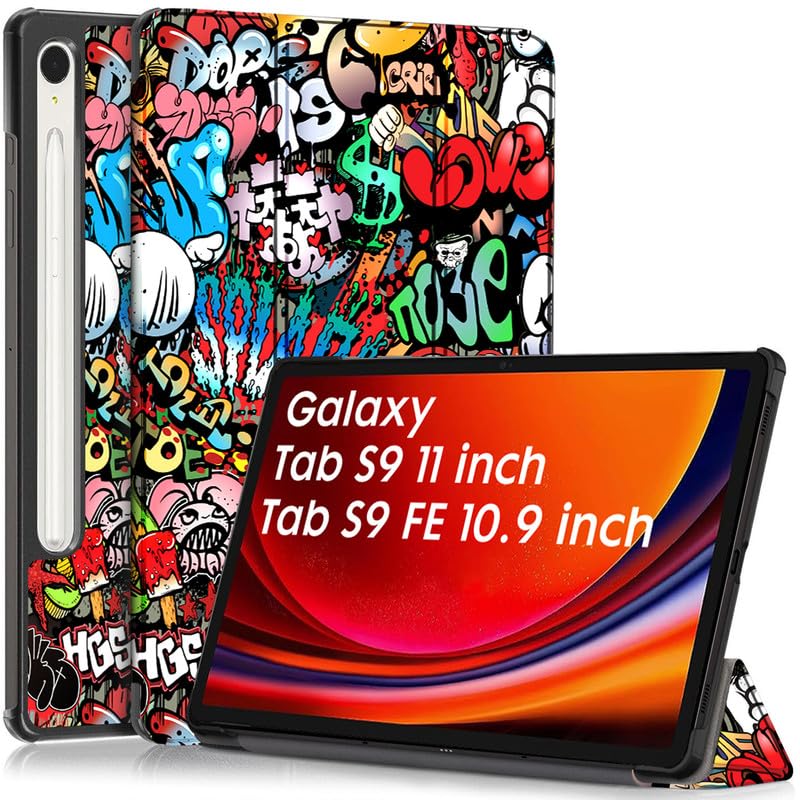 Robustrion Cover for Samsung Tab S9 Cover Case 11 inch, Flip Stand Back Case Cover for Samsung Galaxy Tab S9 Tablet Cover 11 inch [Supports Auto Sleep Wake] - Hippy (B0CD1ZTFNT) Amazon Price History, Amazon Price Tracker