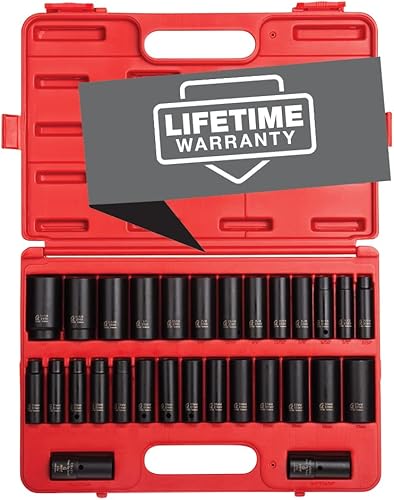 Miniatura 10 de Sunex 5153DD - Juego de llaves de impacto maestro de 12 pulgada, 29 piezas, 716" - 1-14", 0.394in-1.063in y 2645, juego de llaves de impacto de 12
