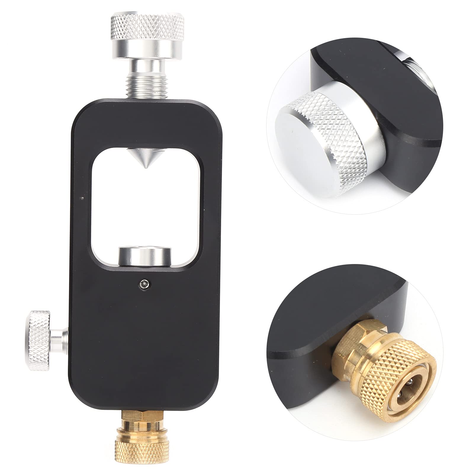DIDEEP Adapter Butli do Napełniania Nurkowego, Aluminium Lotnicze - Adapter do Butli Nurkowej do Transportu Tlenu - Duża do Małej Butelki - Interfejs: 8 MM - Konwerter