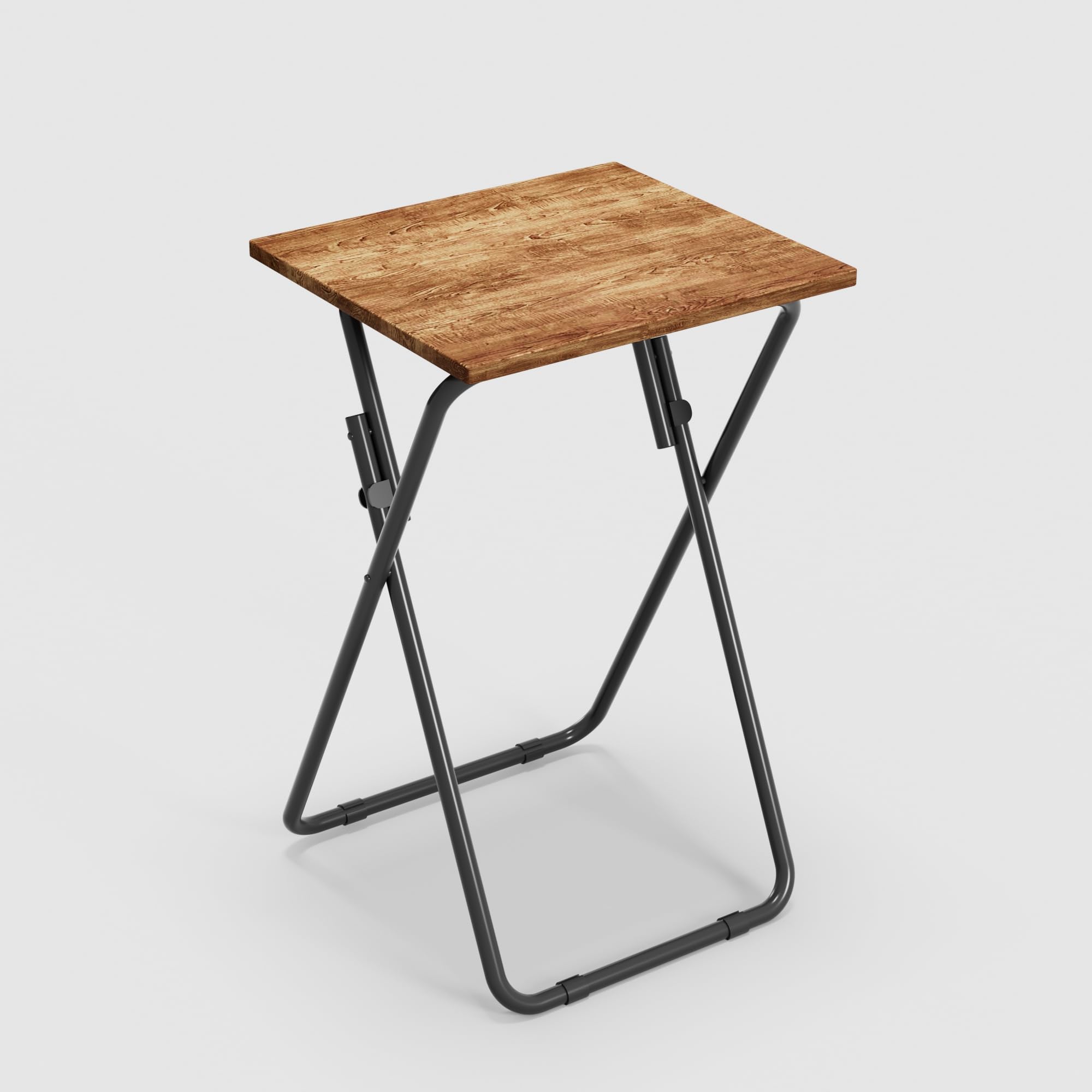 VECELO 折りたたみ テーブル ミニ サイドテーブル 高さ70 机 折り畳み 調理台 幅50×奥行48cm folding table 桌子 簡易テーブル キッチン 小さめ デスク 一人暮らし ブラウン