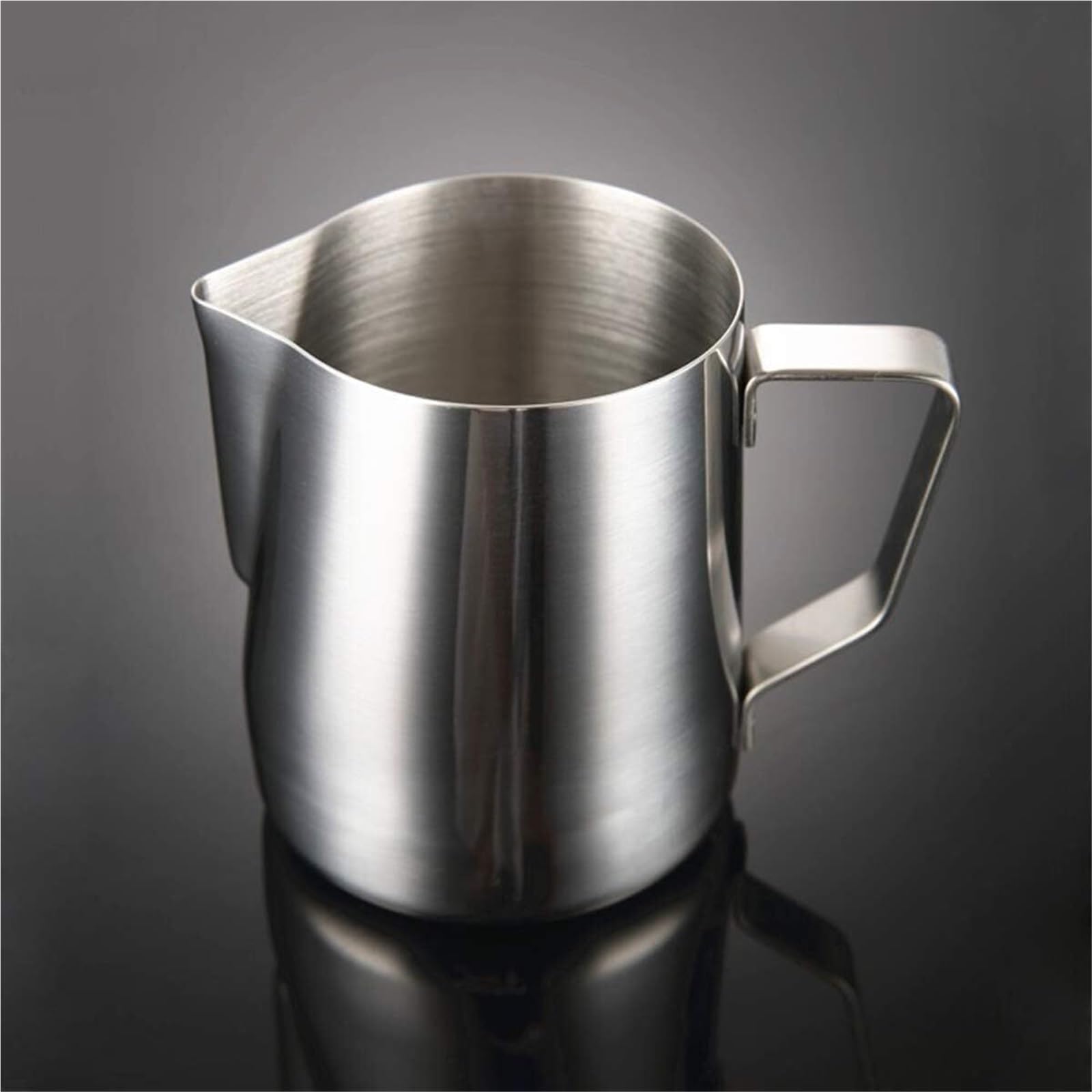Jarra de espuma de leche, jarra de espuma de café de acero inoxidable, 150-1000 ml, perfecta para espresso o latte, herramienta profesional de barista para espuma suave