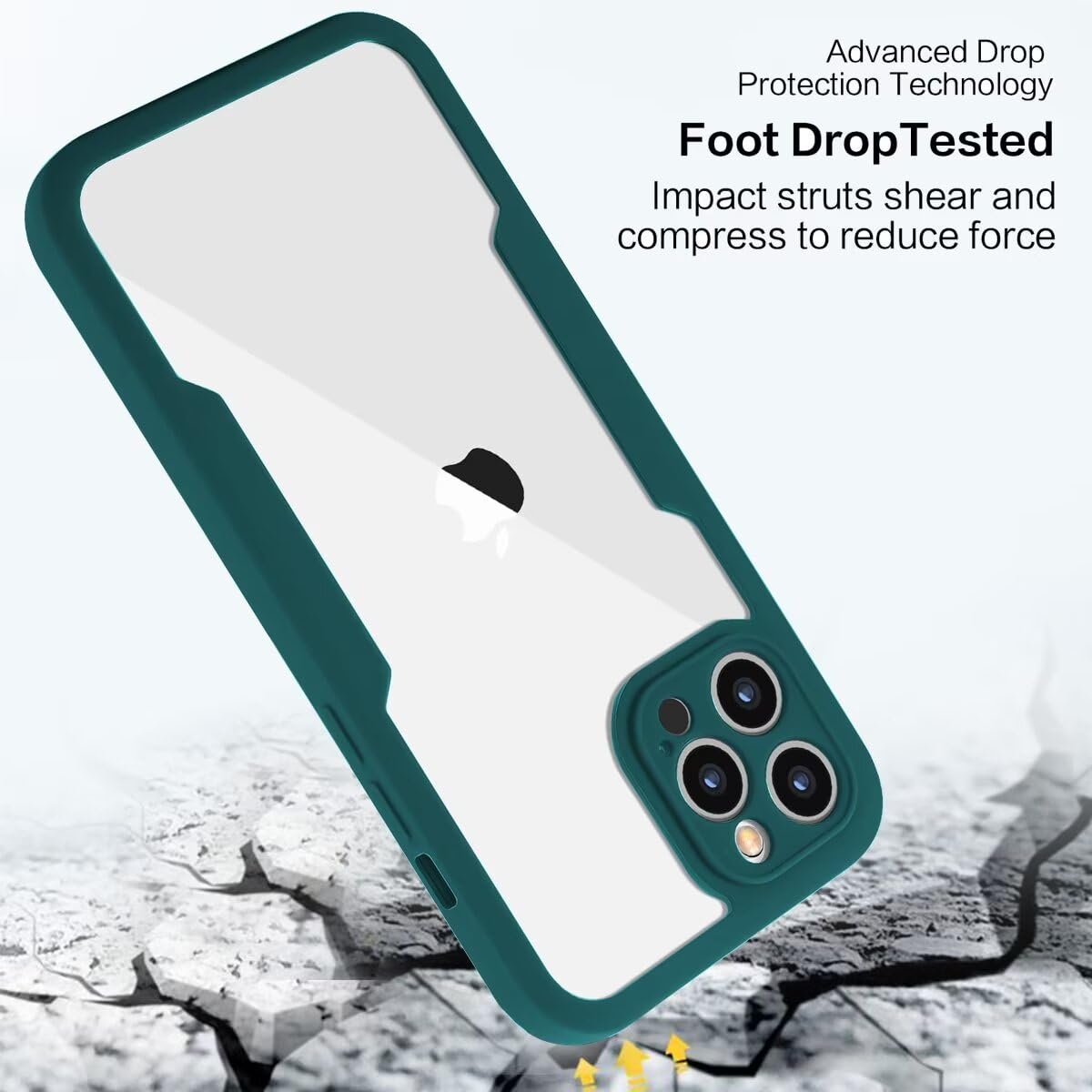 Cover Militare Con Supporto Per IPhone XS Max – Custodia Antiurto In TPU E PC Con Lamine Metalliche, Verde Mimetico - 2