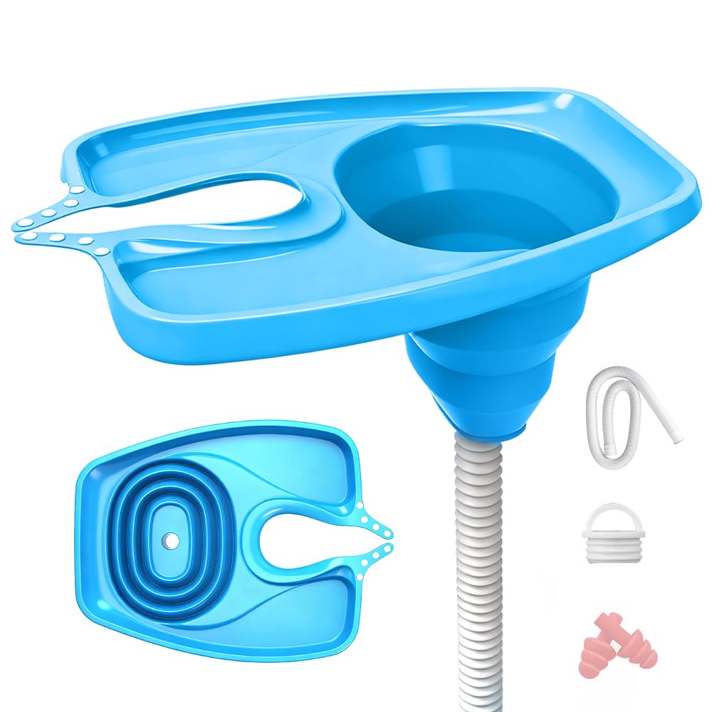 Lavabo de pelo para postrado en cama, lavabo de champú móvil, lavamanos de pelo plegable, lavabo portátil con drenaje para salón, niños, ancianos, embarazadas