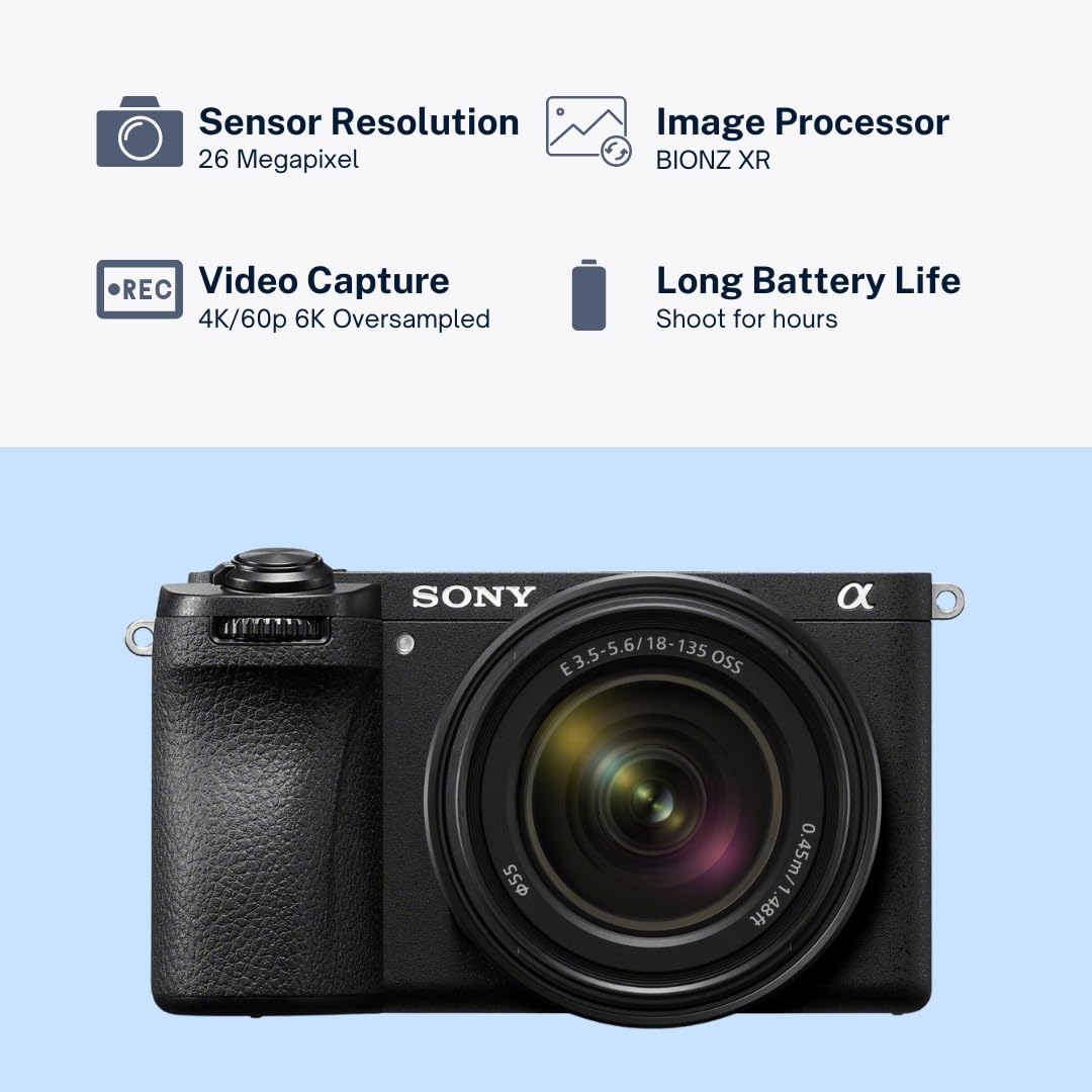SONY α6700 ミラーレス一眼カメラ 18-135mmレンズ付き Amazon | SONY(ソニー) APS-C ミラーレス一眼カメラ α6700 高
