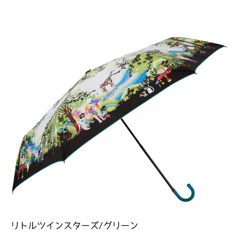 折りたたみ傘 サンリオ 手開き 55cm 6本骨 リトルツインスターズ リトルツインスターズ サンリオ キャラクター 折りたたみ傘 折畳