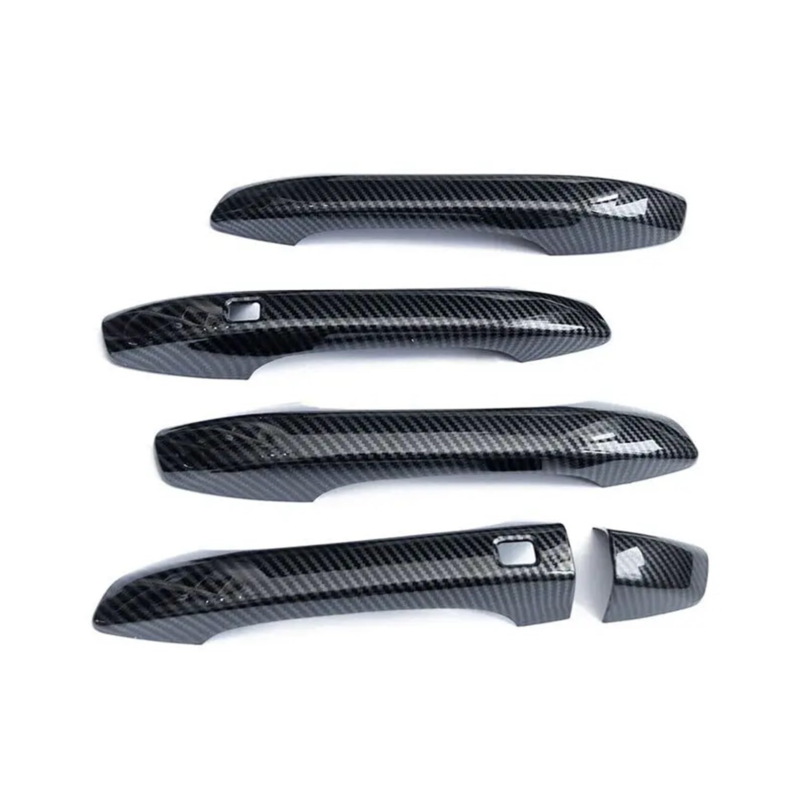 BWJQQJ Car Outer Door Handle for Kia for K5 for Optima 2021 2022 2023 LHD Car Exterior Door Handle Moulding Cover Trim Smarts Keyhole Decor(Carbon)