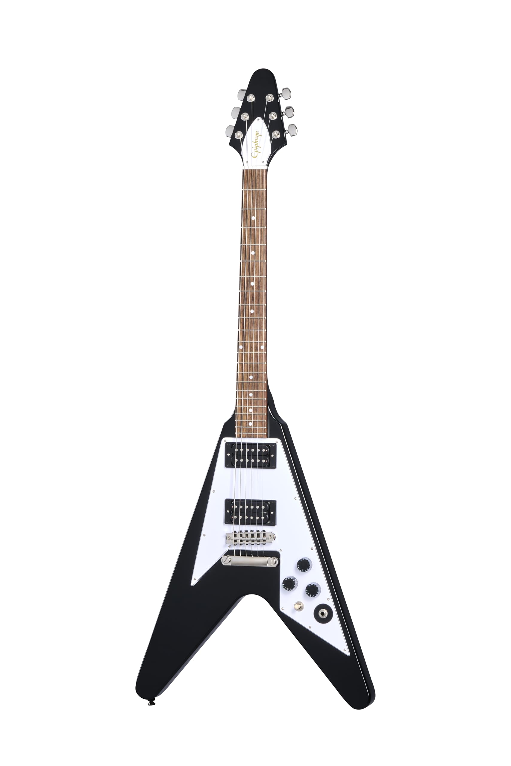 Amazon.com: Epiphone Kirk Hammett 1979 Flying V, Ebony with Case