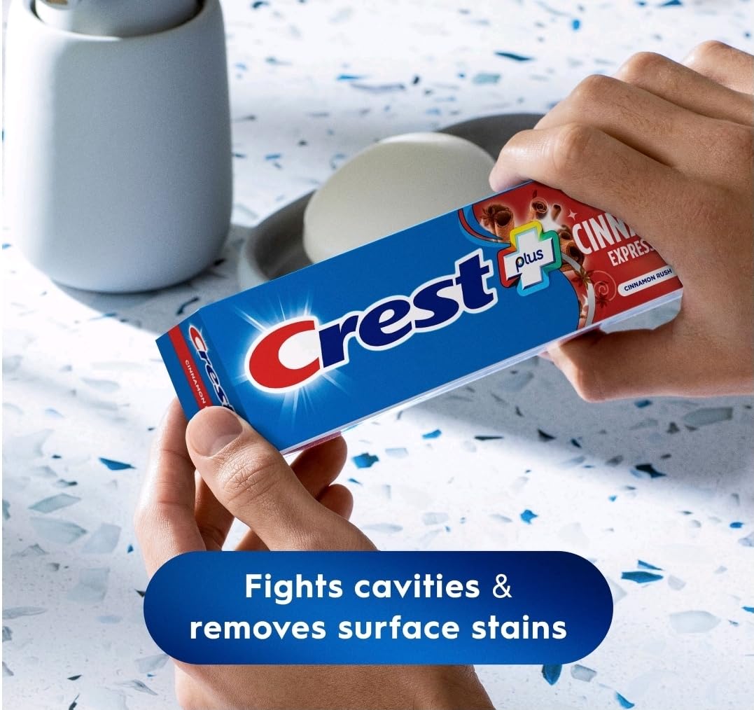 Amazon.com : Crest Plus Complete + Whitening Cinnamon Rush