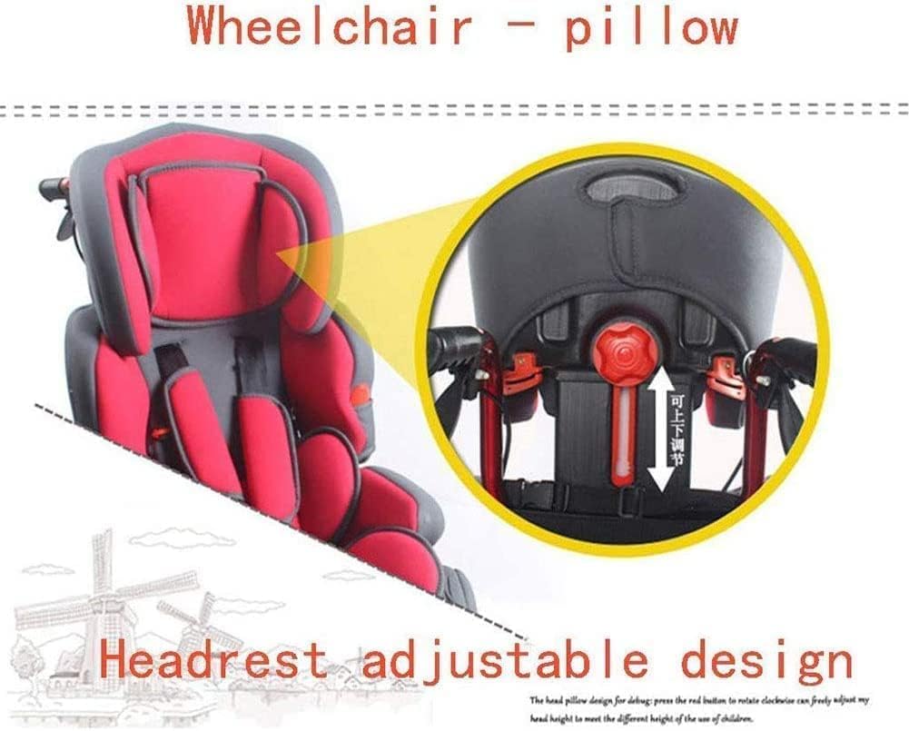 Silla de Ruedas Plegable Reclinable Silla de Ruedas Infantil Parálisis Cerebral Silla de Ruedas Infantil