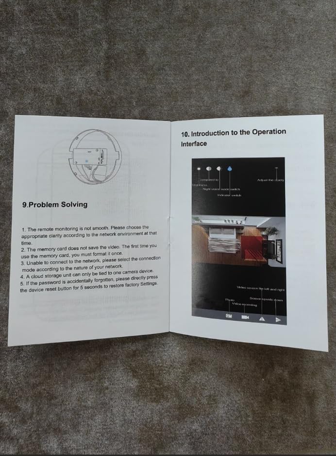 Page from user manual showing problem-solving tips