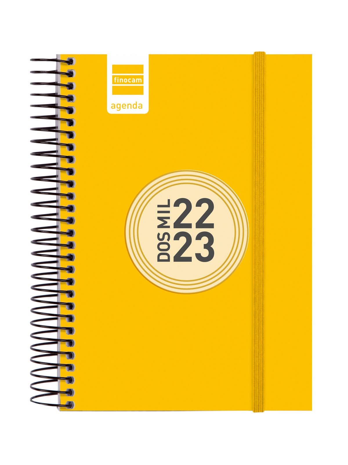 Finocam - 2022 2023 Espir Colour 1 Day Page September 2022 - August 2023 (12 months) Catalan Yellow