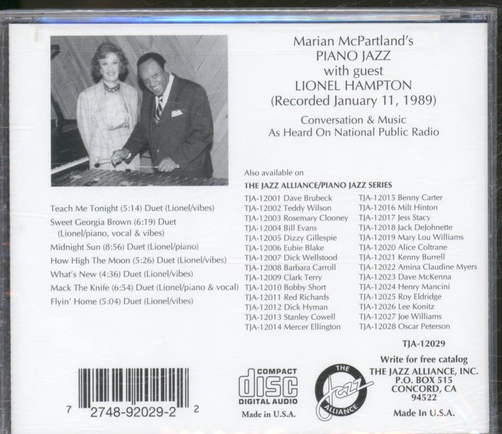 Piano Jazz: Mcpartland / Hampton