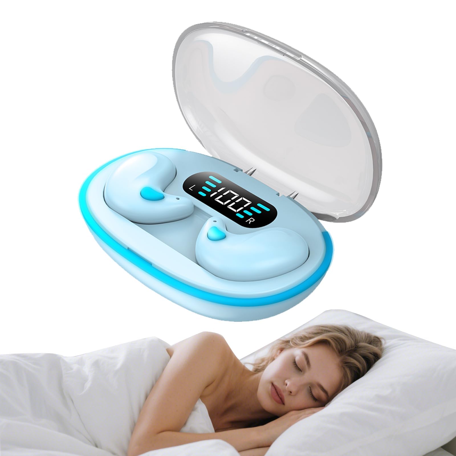 Photo 1 of ***FACTORY SEALED***
Bluetooth Invisible Sleep Earbuds Wireless Small Sleeping Headphones Noise Cancelling Flat Earphones for Side Sleeping Sleepers Waterproof Hidden Ear Buds for iPhone Android Audiobooks Work Sports