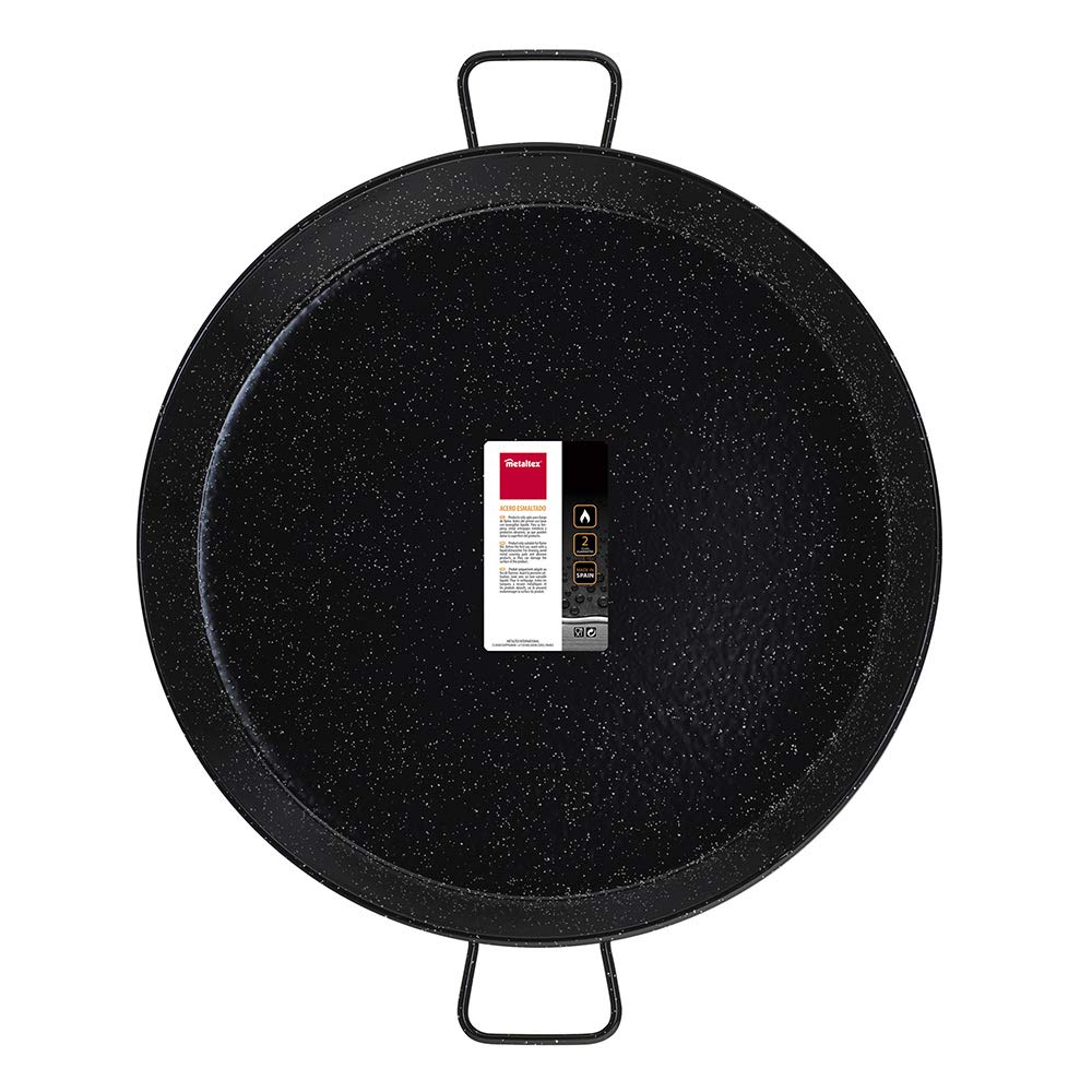 Poêle à paella 70cm en inox bonne qualité - 25 personnes