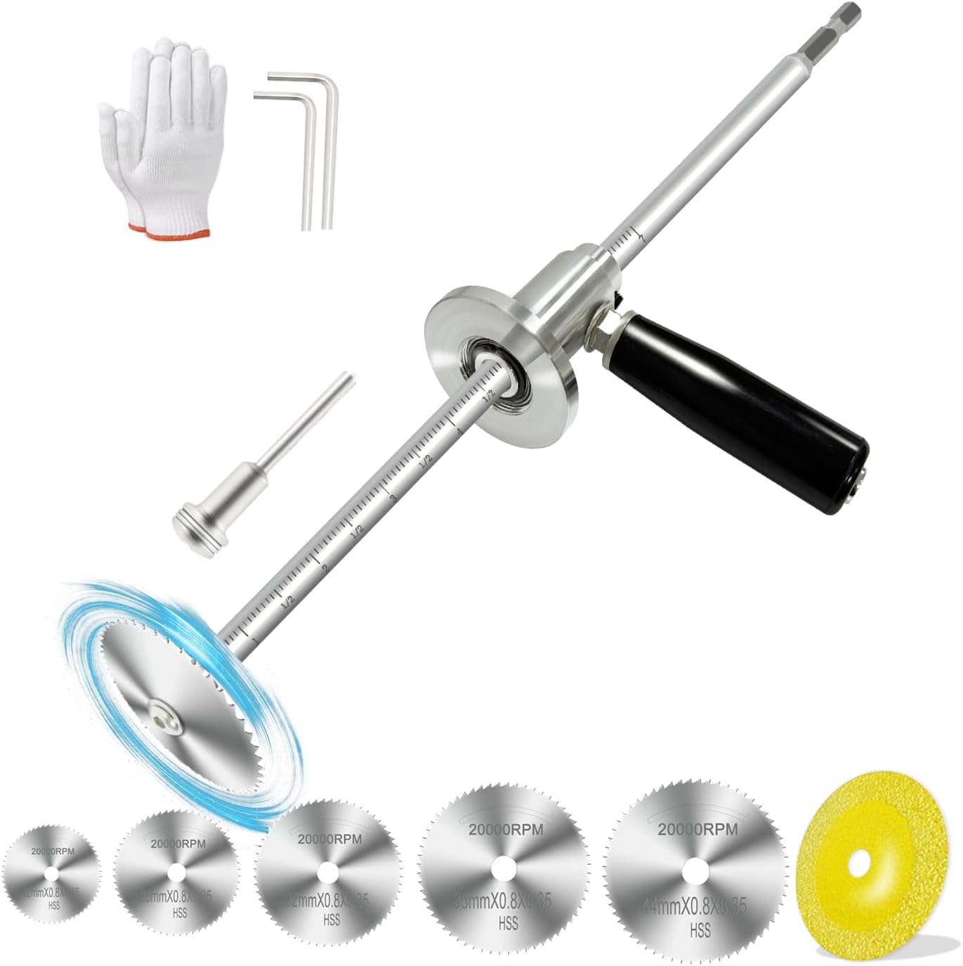 Inside Pipe Cutter for PVC Pipe, Cutter Tool with Fixed Handle Set, 7 ...