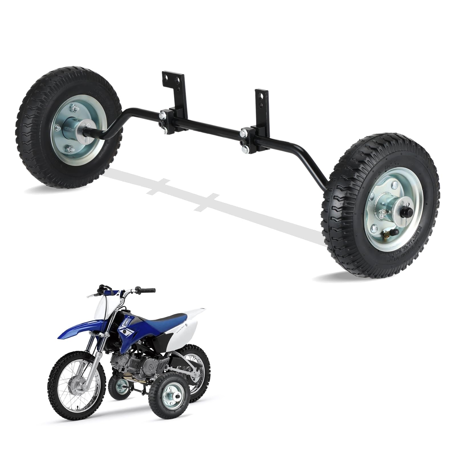 dirt bike training wheels, adjustable height kid training wheels,compatible with razor mx350 mx125 mx400 honda crf50 xr50 z50 z50r yamaha pw50 ttr50 etc most 50cc 49cc dirt bike 1 set
