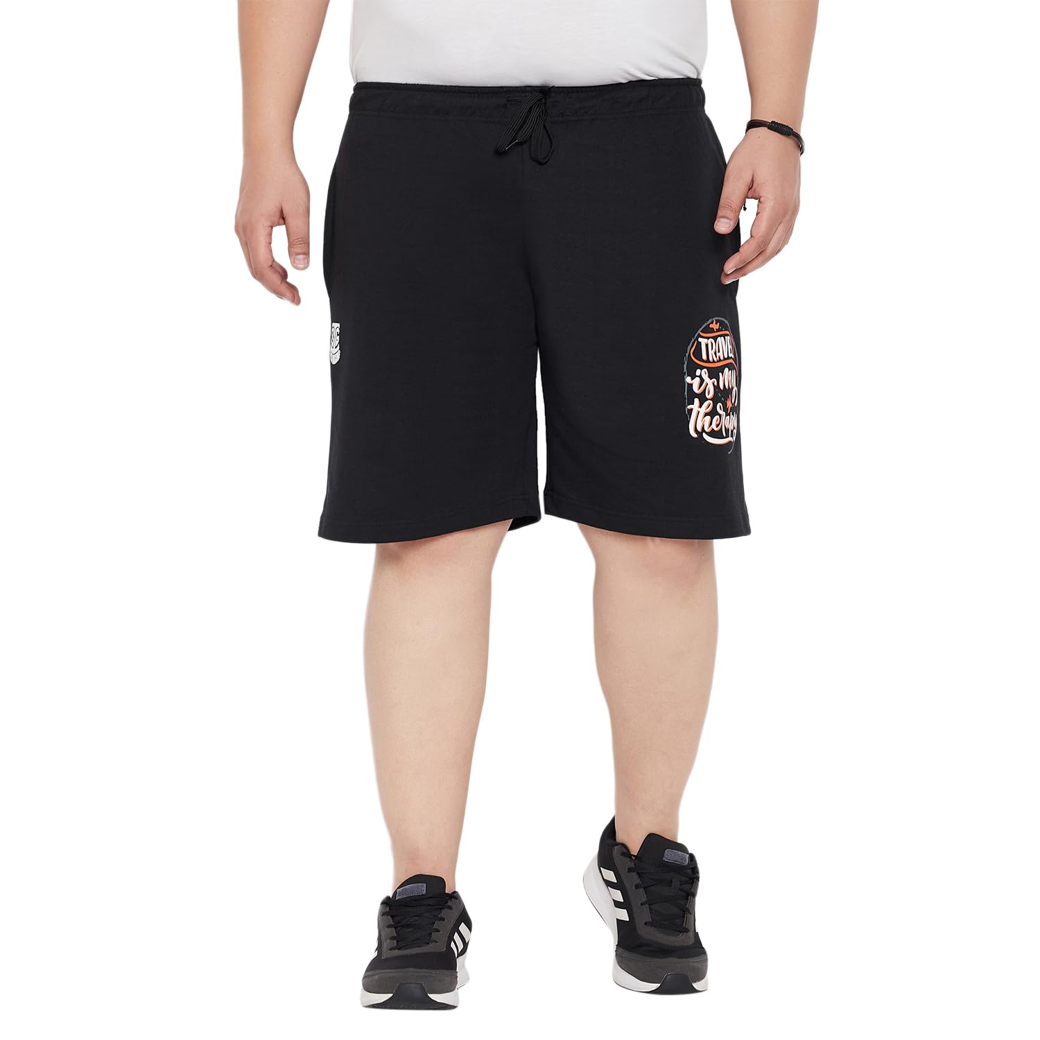 Plus Size Men's Regular Fit Printed Shorts-image-12