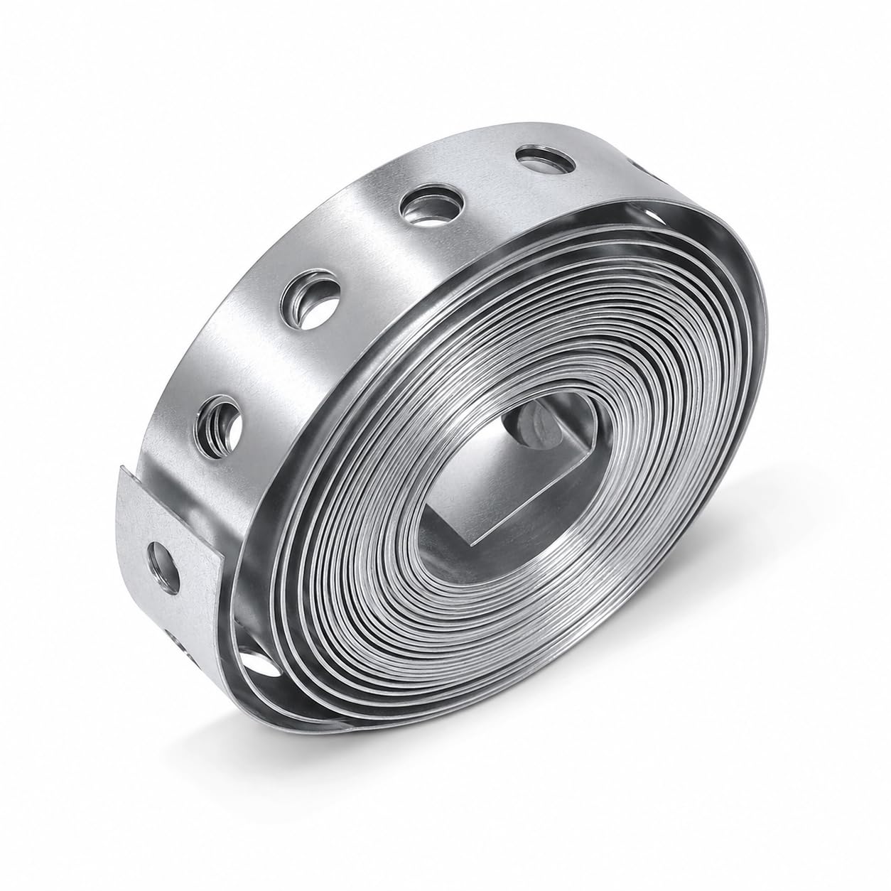 1 Roll 3/4 Inch × 10ft Galvanised Steel Band Metal Fixing Strap