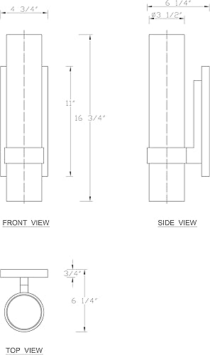 Miniatura 5 de Aplique de pared para interiores, accesorios de iluminación de tocador de baño negros sobre espejo con vidrio cilíndrico, lámpara de pared para