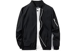 Men's Slim Fit Lightweight Sportswear Jacket Casual Bomber Jacket