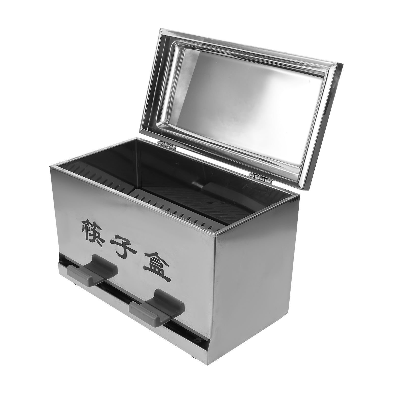 Toyvian Porta Palillos de Acero Inoxidable, Caja Tapa, Plata