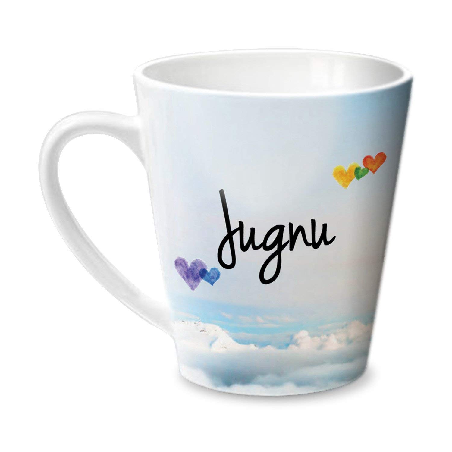 Hot Muggs® Simply Love You Jugnu Conical Personalised Name Ceramic, 315ml, 1 Unit