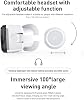 VR Headset, Virtual Reality Glasses VR Set VR Goggles Kit for iPhone 15 14 13 12 Pro Max Plus Samsung Galaxy S24 S23 S22 S21 Edge etc IOS Android Smartphone for Adult & Kids